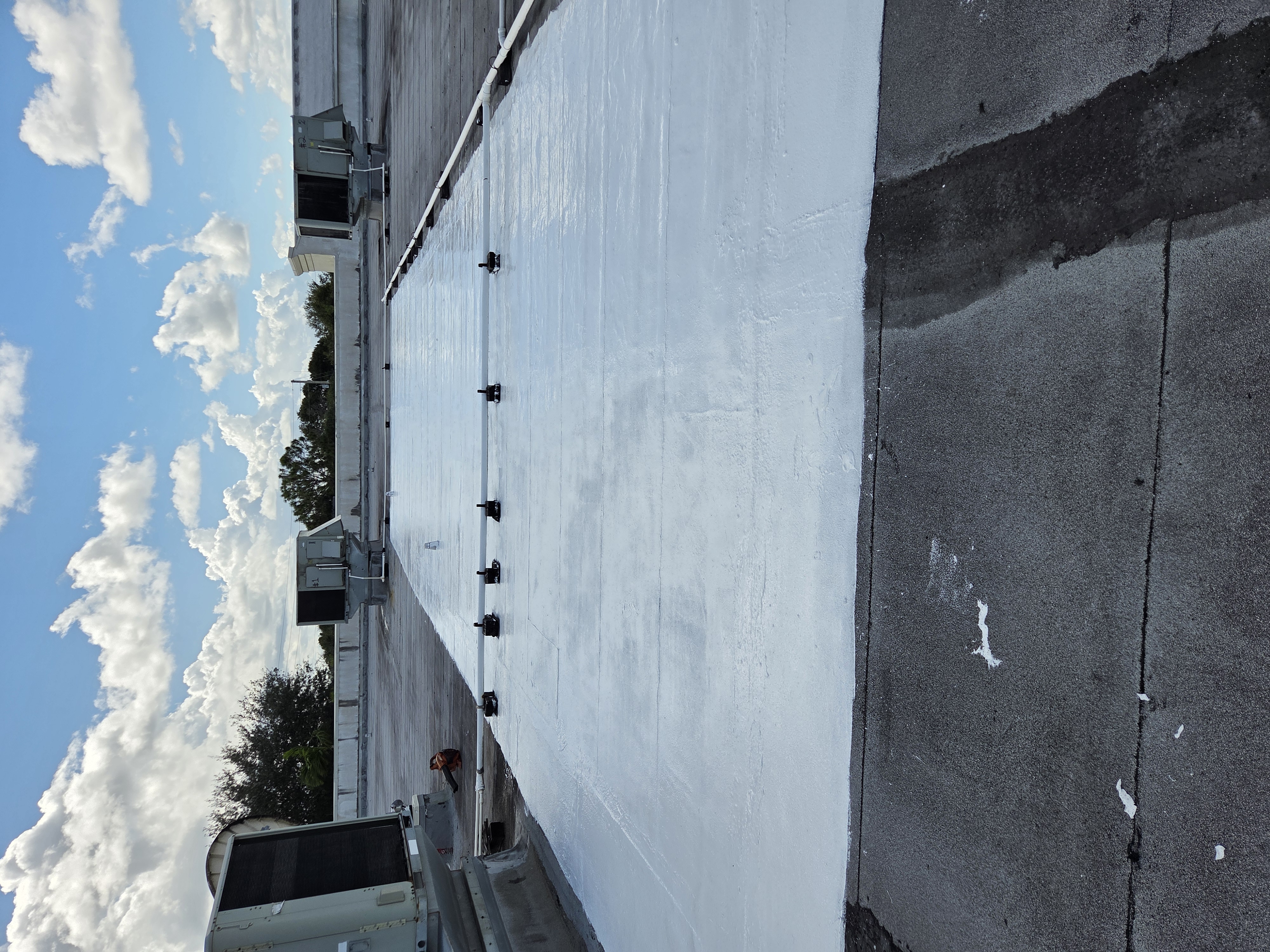 Flat roof leak repair